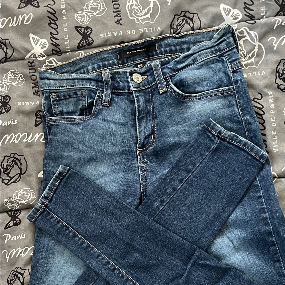 Flying Monkey Dark Blue Skinny Jeans
